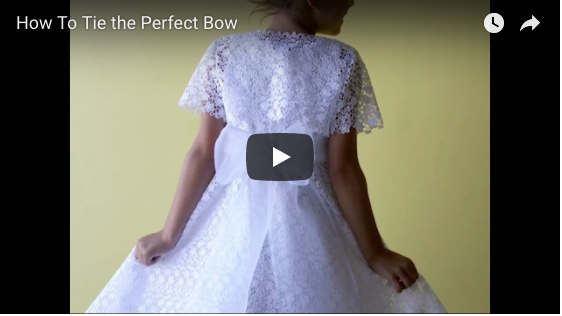 How to Tie the Perfect Bow for a Dress